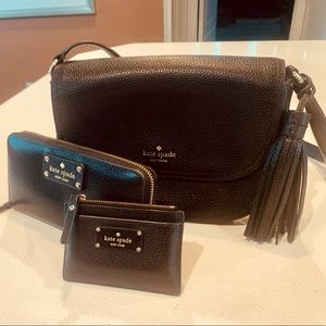 Kate Spade Purse, Zippy Wallet, and card holder